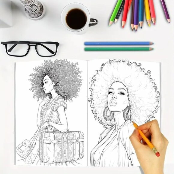 African Girl Coloring Book (SKU #0415) - Picture 2 of 5